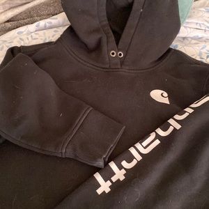 Black Carhart hoodie sweatshirt